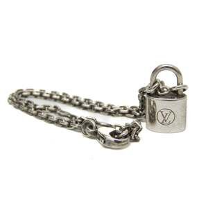 LOUIS VUITTON Silver Lockit Charm Bracelet